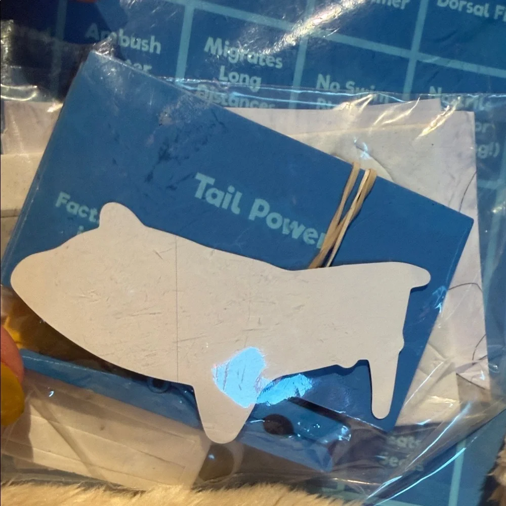 Great White Shark Bingo Game - Blue